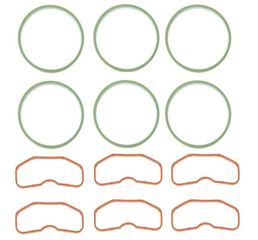 Audi Porsche Engine Intake Manifold Gasket Kit - Upper and Lower (6 Pieces) 079129717D - Elring 4196066KIT